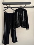 Classic black and white matching set