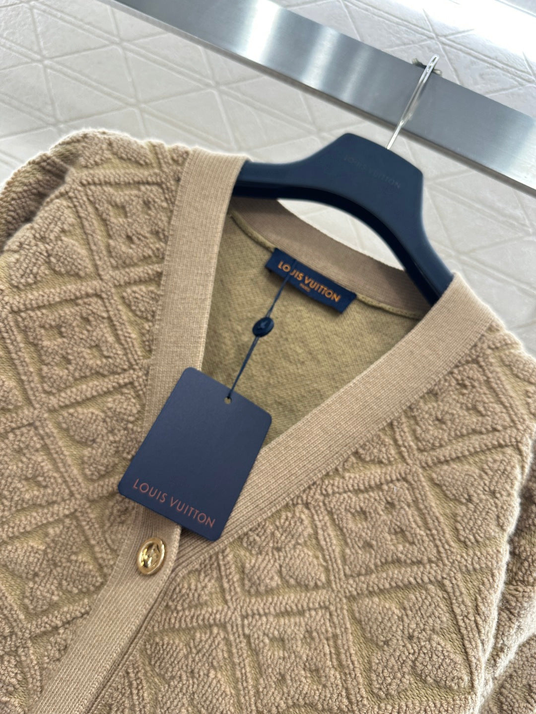26NEW Cocoon-shaped Jacquard Knit Cardigan