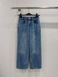 26NEW Pocket Embossed Denim Trousers