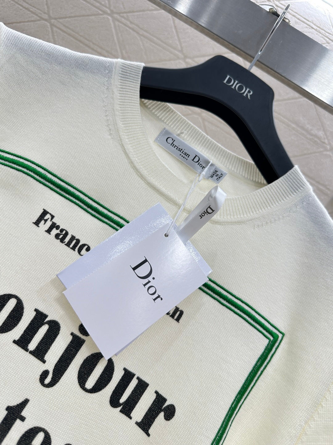 26NEW Crew Neck Logo Knit Short Sleeve