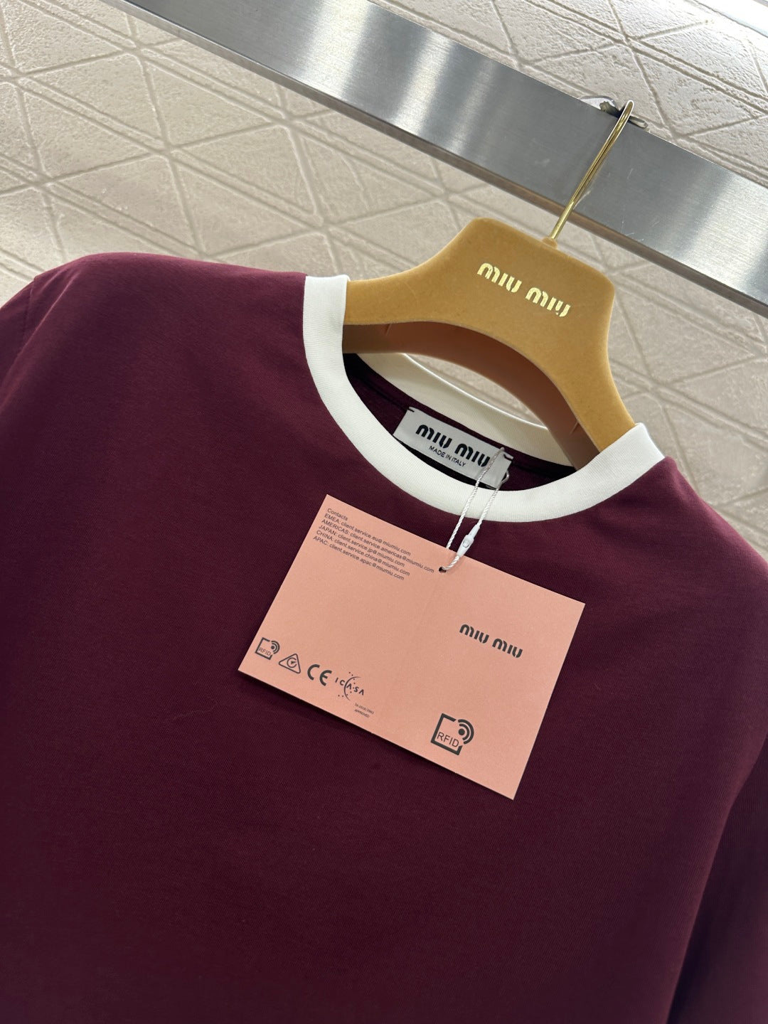 26NEW Color Block Crew Neck Letter Logo Short-Sleeve T-Shirt