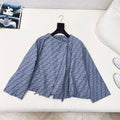 Classic monogram print cape coat