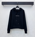 26NEW Hooded Drawstring Cropped Sweatshirt