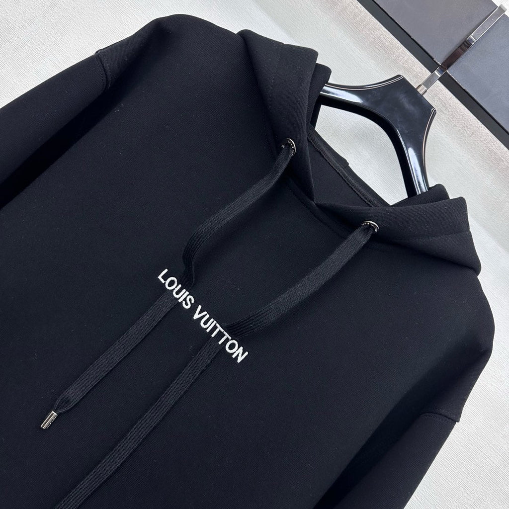 26NEW Hooded Drawstring Cropped Sweatshirt