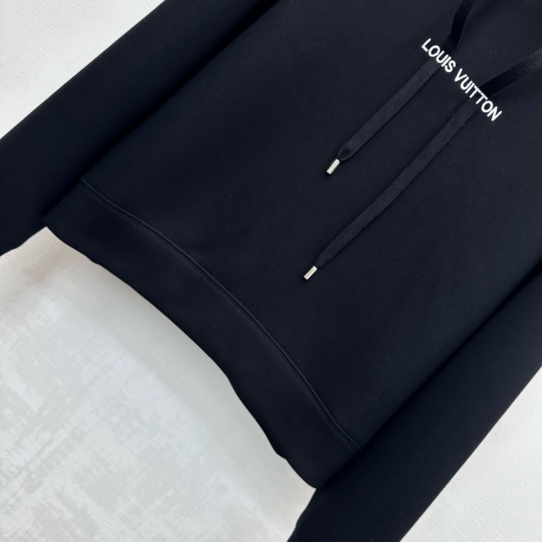 26NEW Hooded Drawstring Cropped Sweatshirt