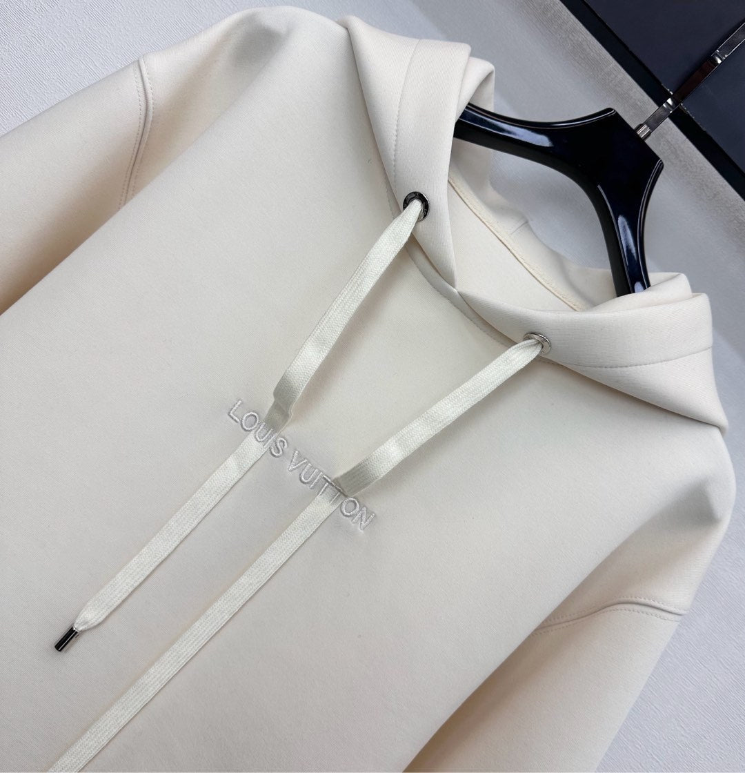 26NEW Hooded Drawstring Cropped Sweatshirt