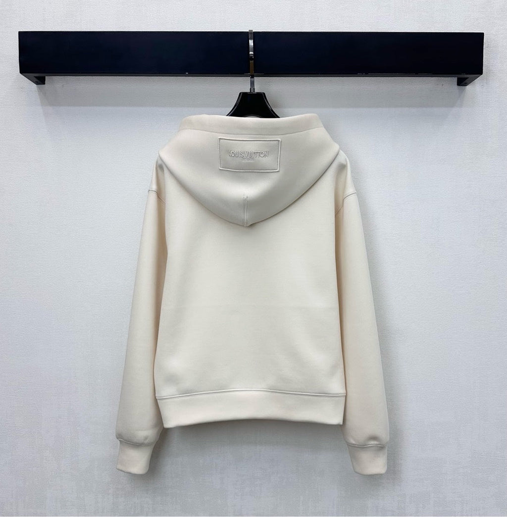 26NEW Hooded Drawstring Cropped Sweatshirt