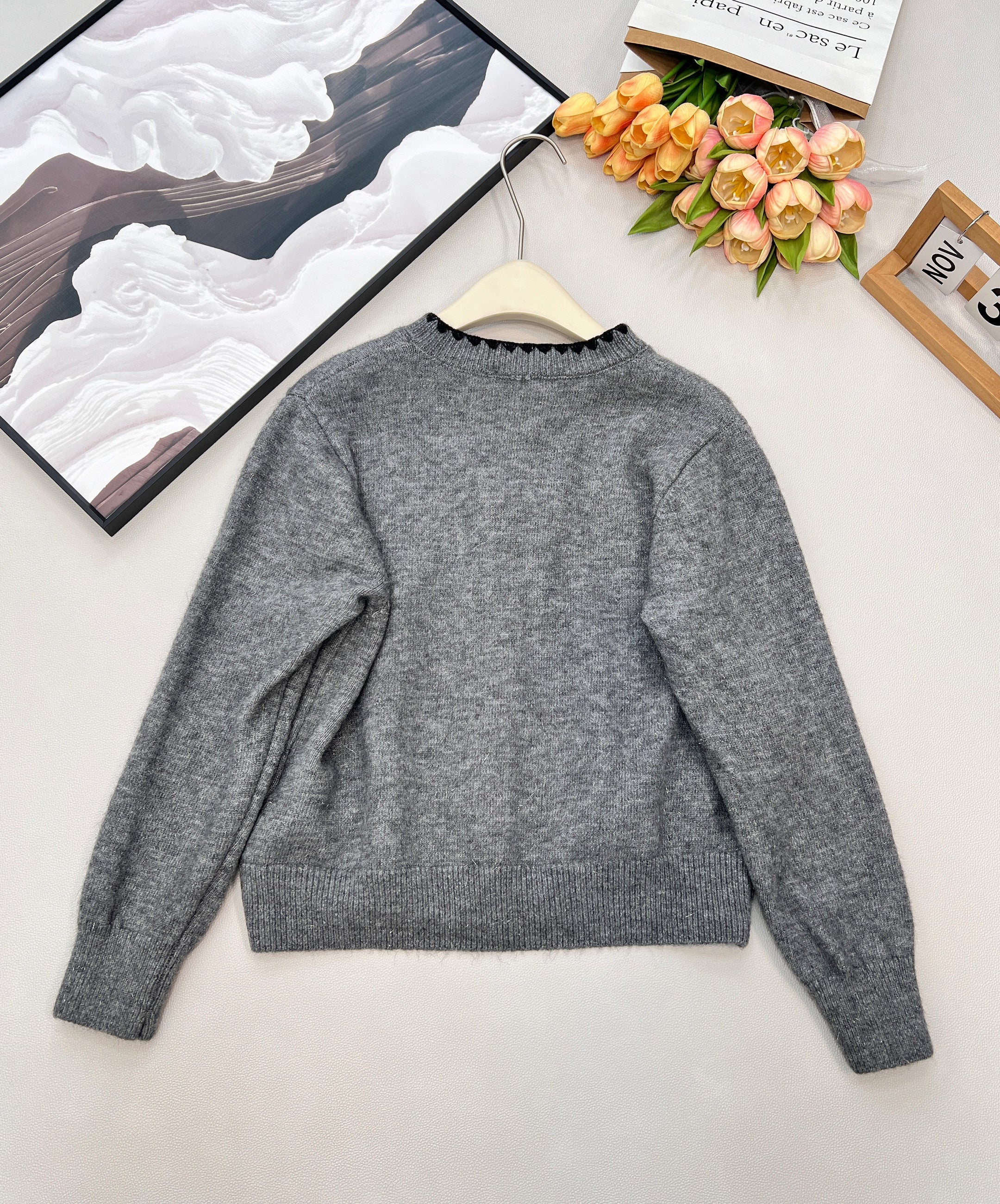 26NEW Crew Neck Cardigan