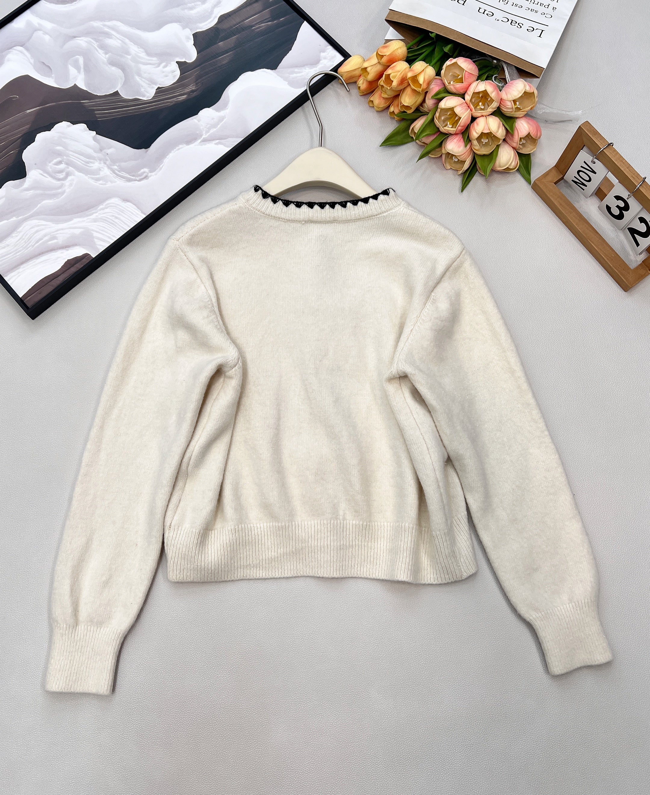 26NEW Crew Neck Cardigan