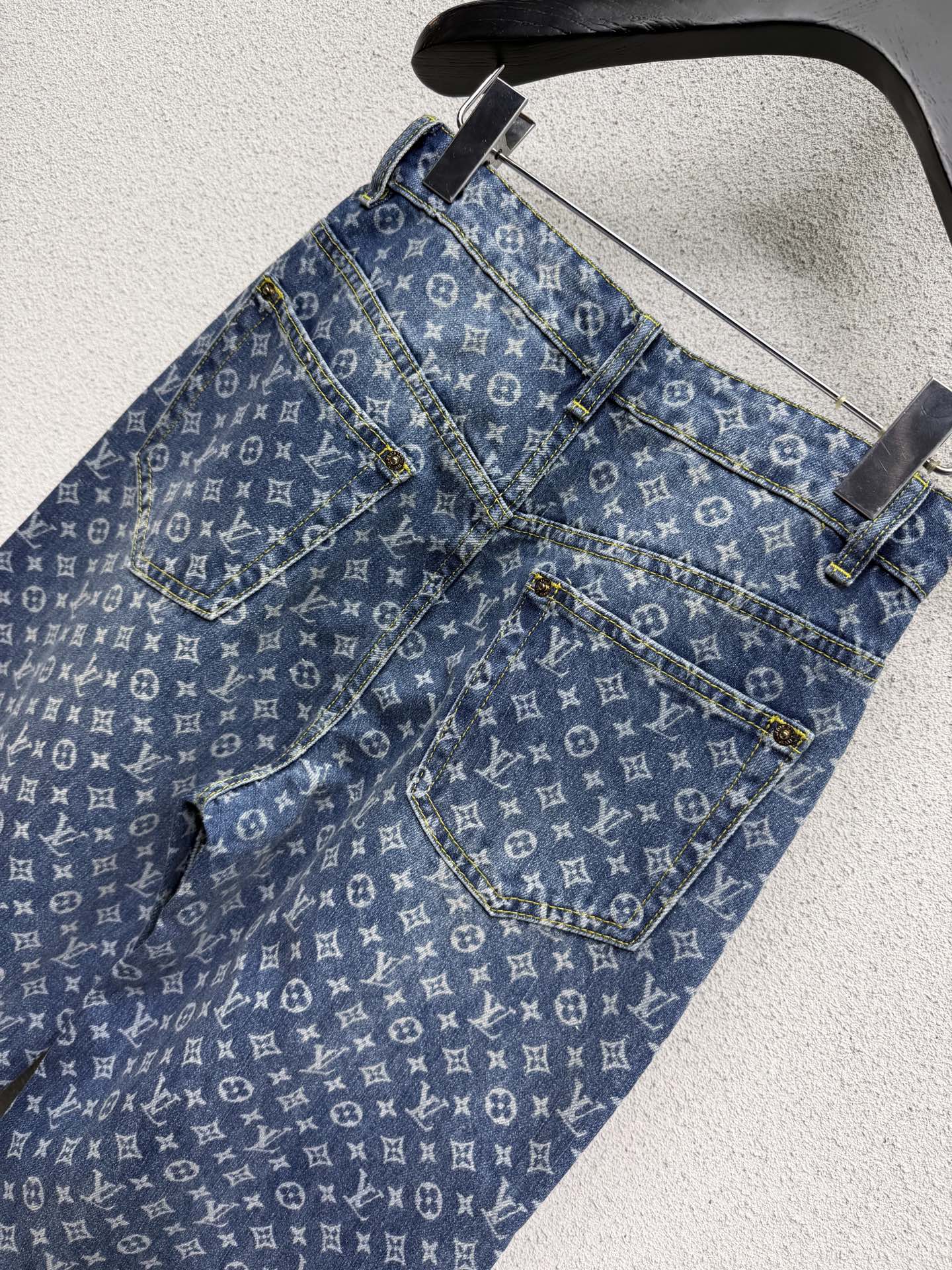 26NEW all-over monogram print jeans