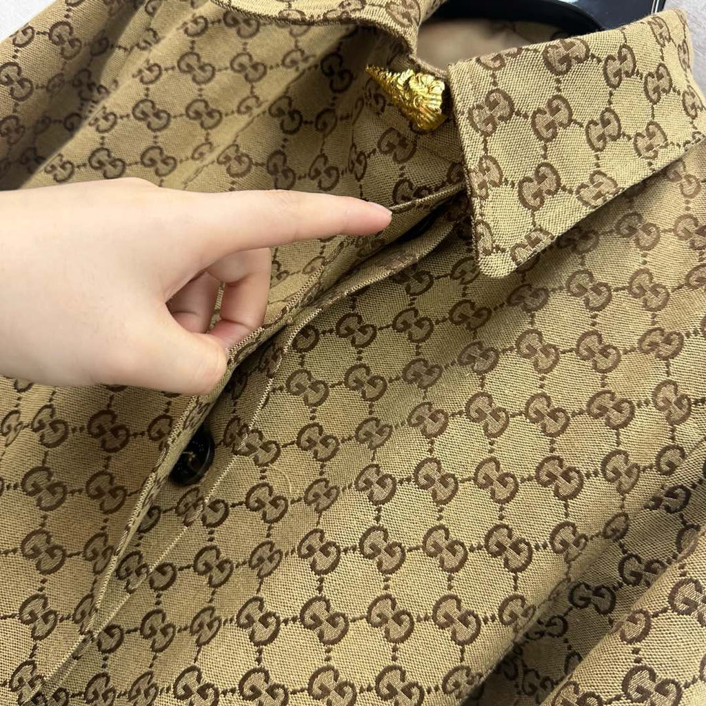 26NEW Jacquard Belt Mid-Length Coat