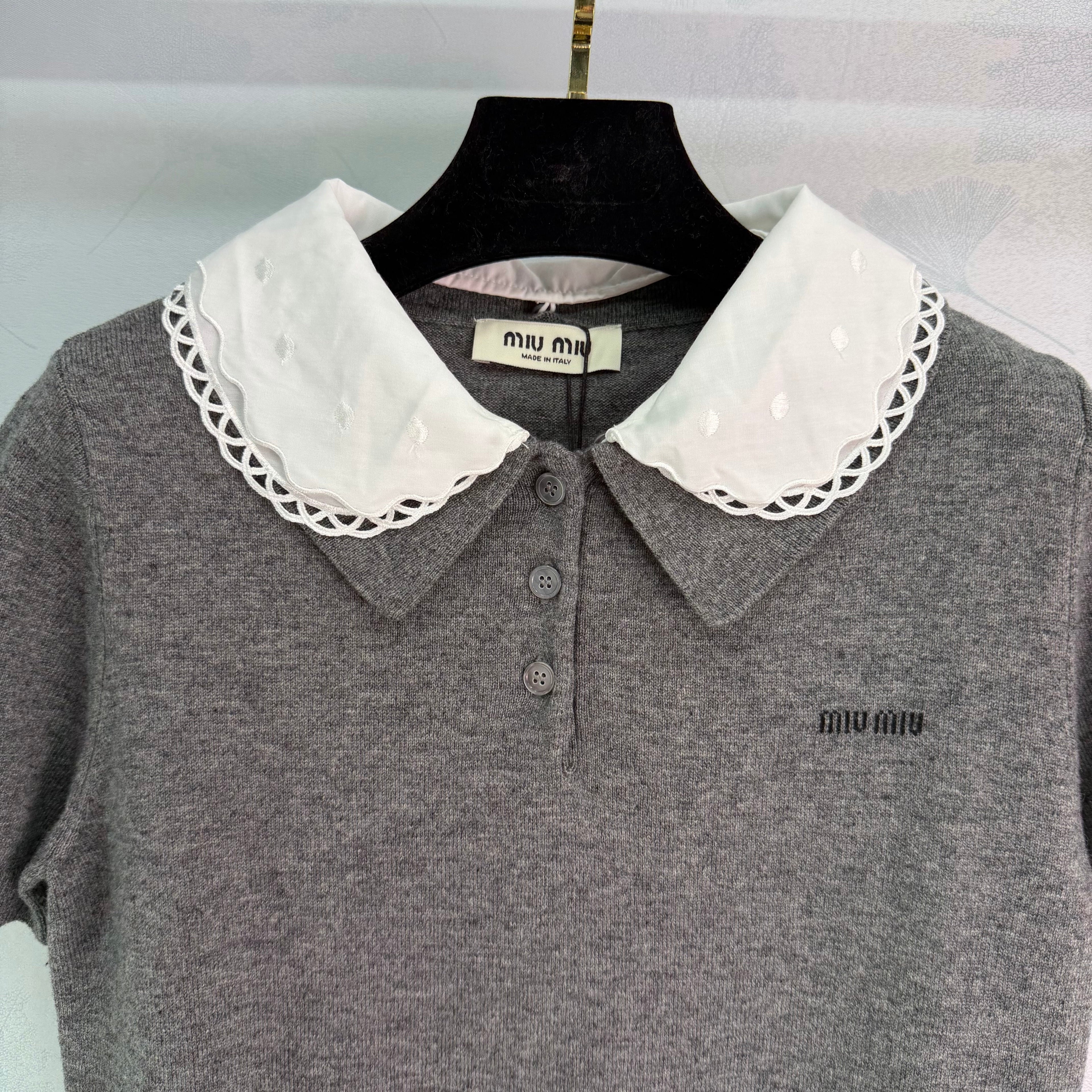 26NEW Knitted Short-Sleeve Top