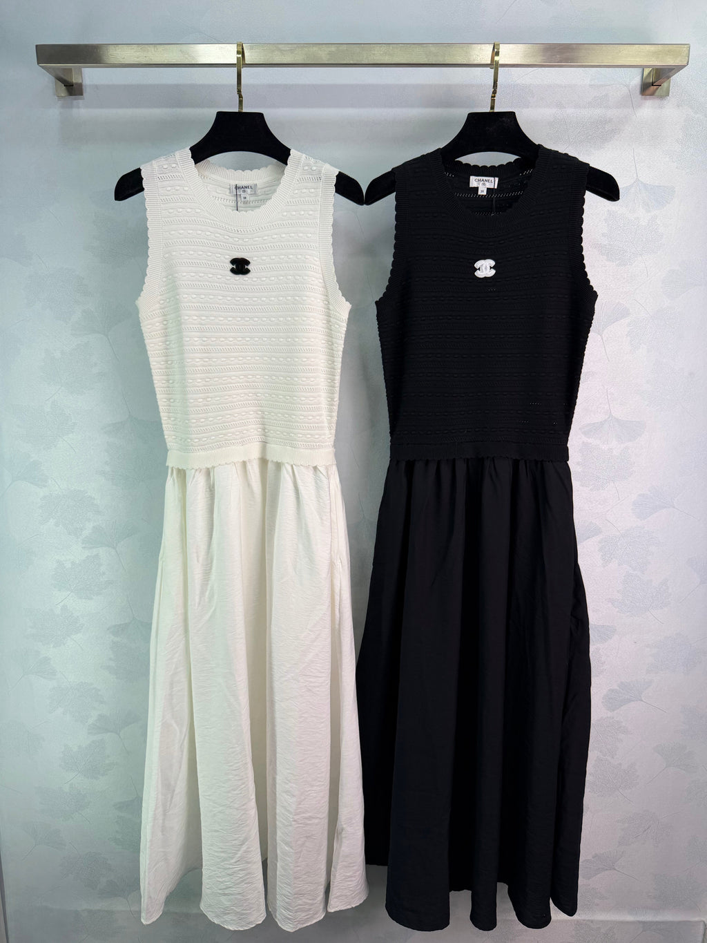 26NEW patchwork dress, knit + woven