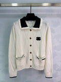26NEW Diamond Pattern Knit Cardigan