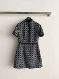26NEW Black and White Tweed Dress