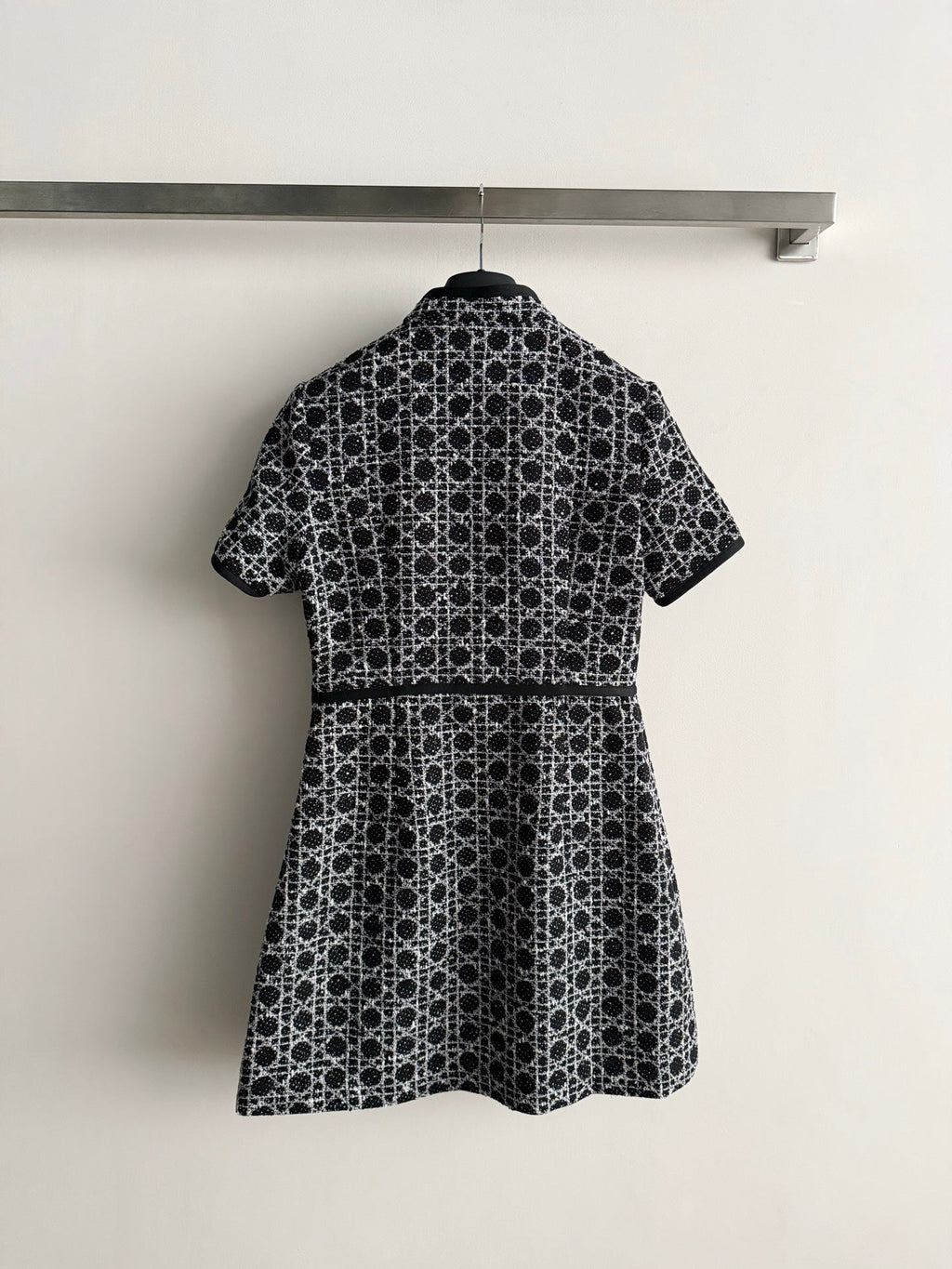 26NEW Black and White Tweed Dress