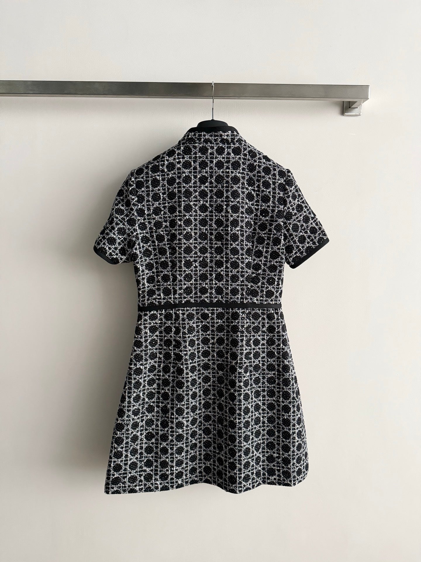 26NEW Black and White Tweed Dress