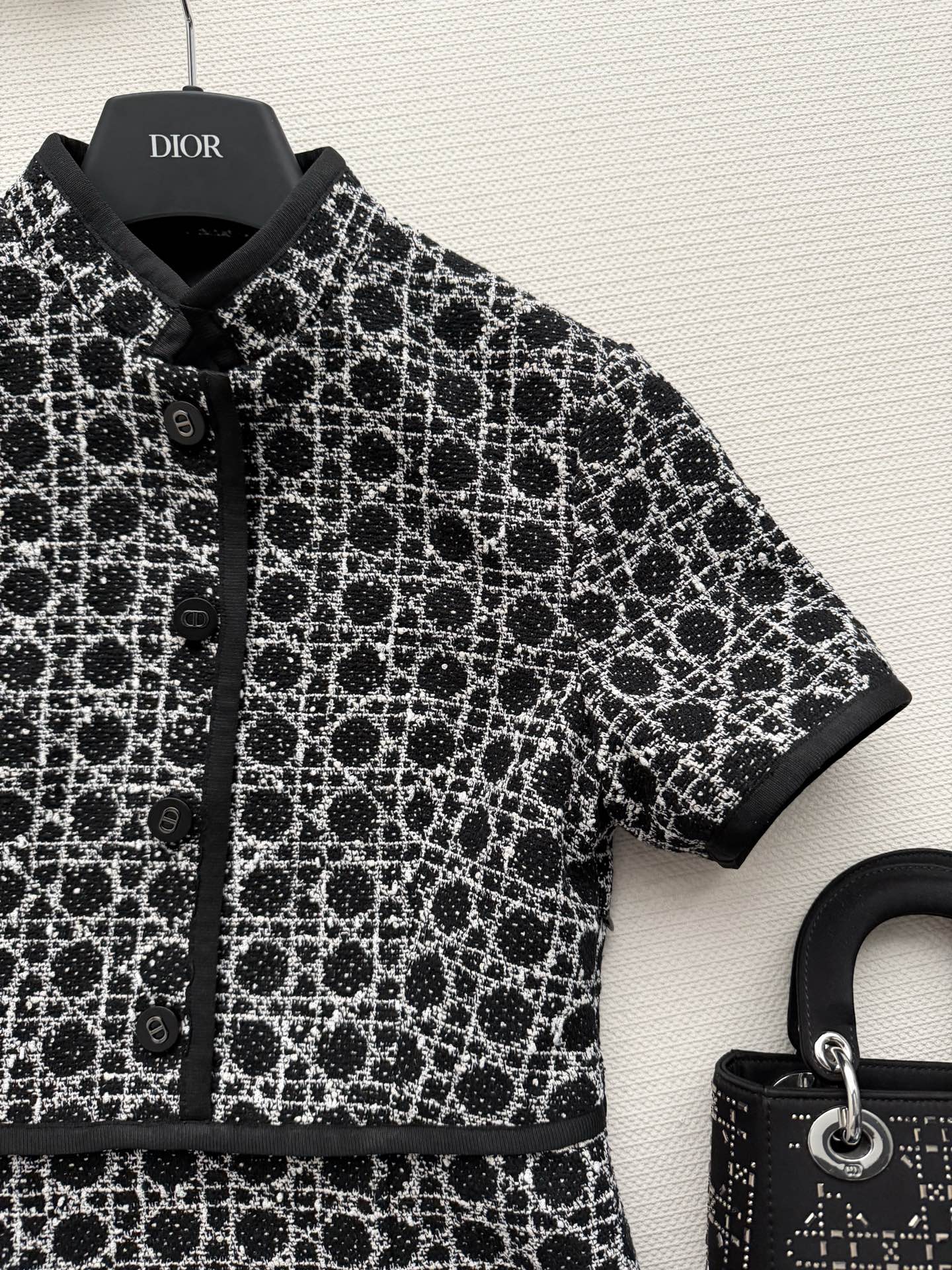 26NEW Black and White Tweed Dress