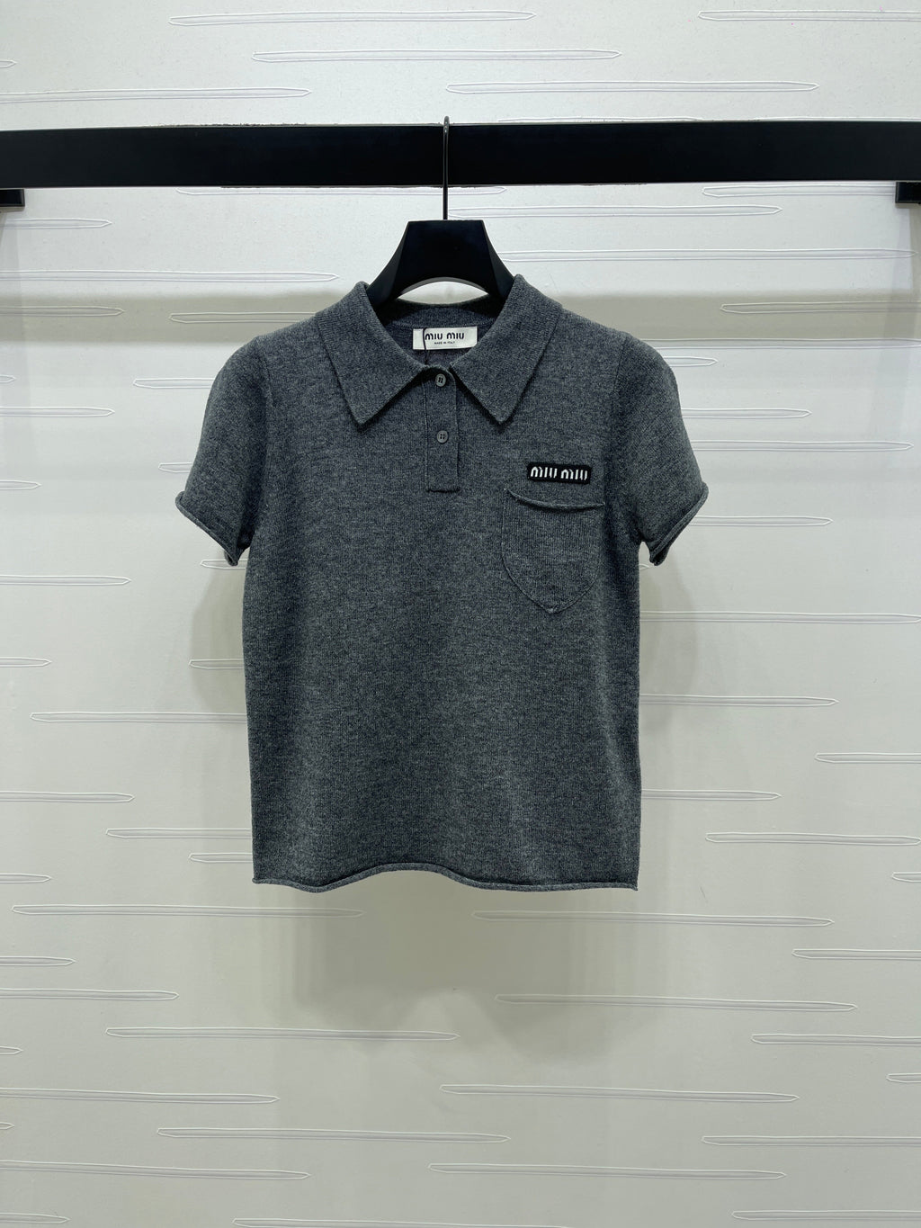 26NEW Collared Knit Short-Sleeve