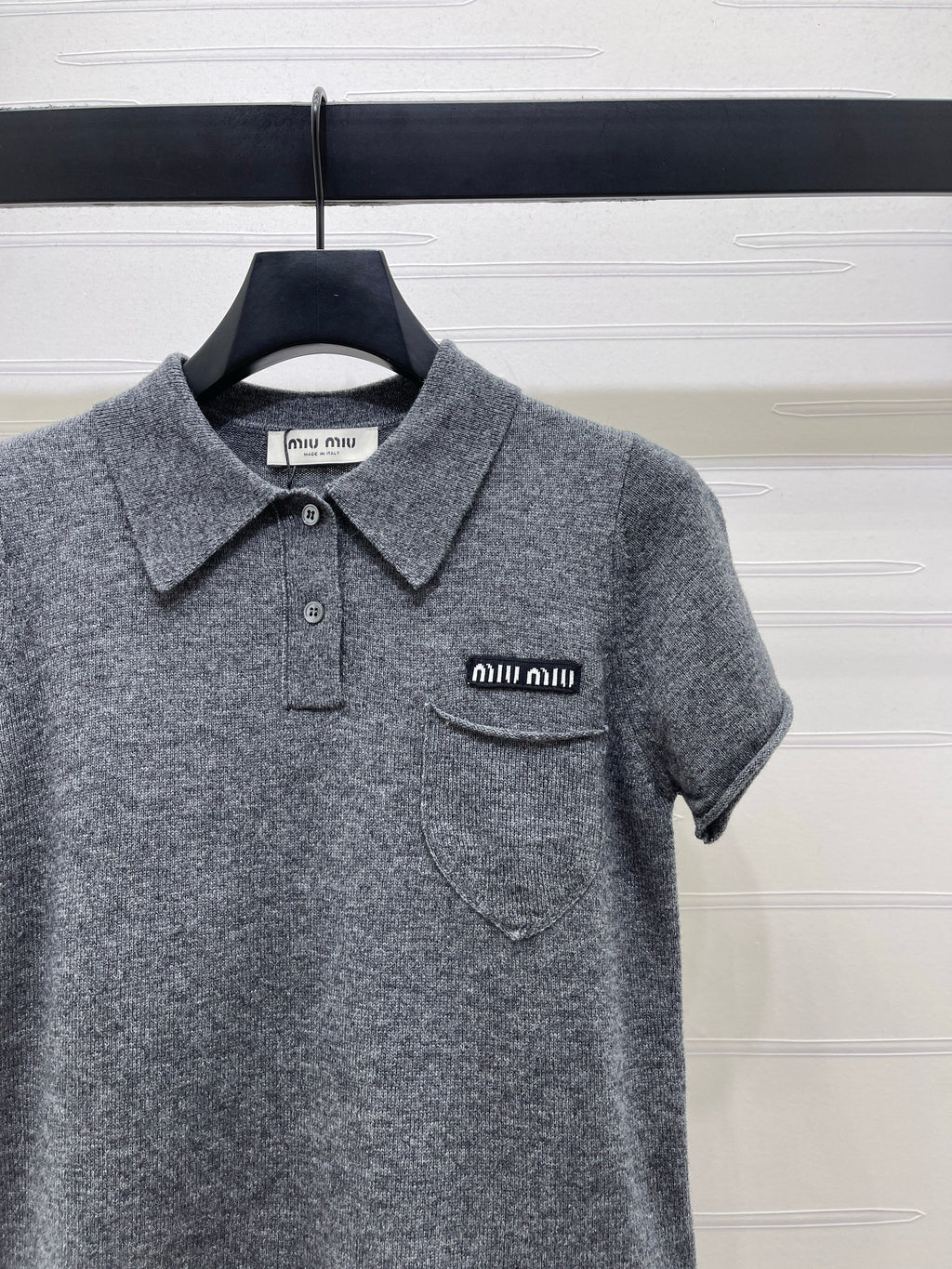 26NEW Collared Knit Short-Sleeve