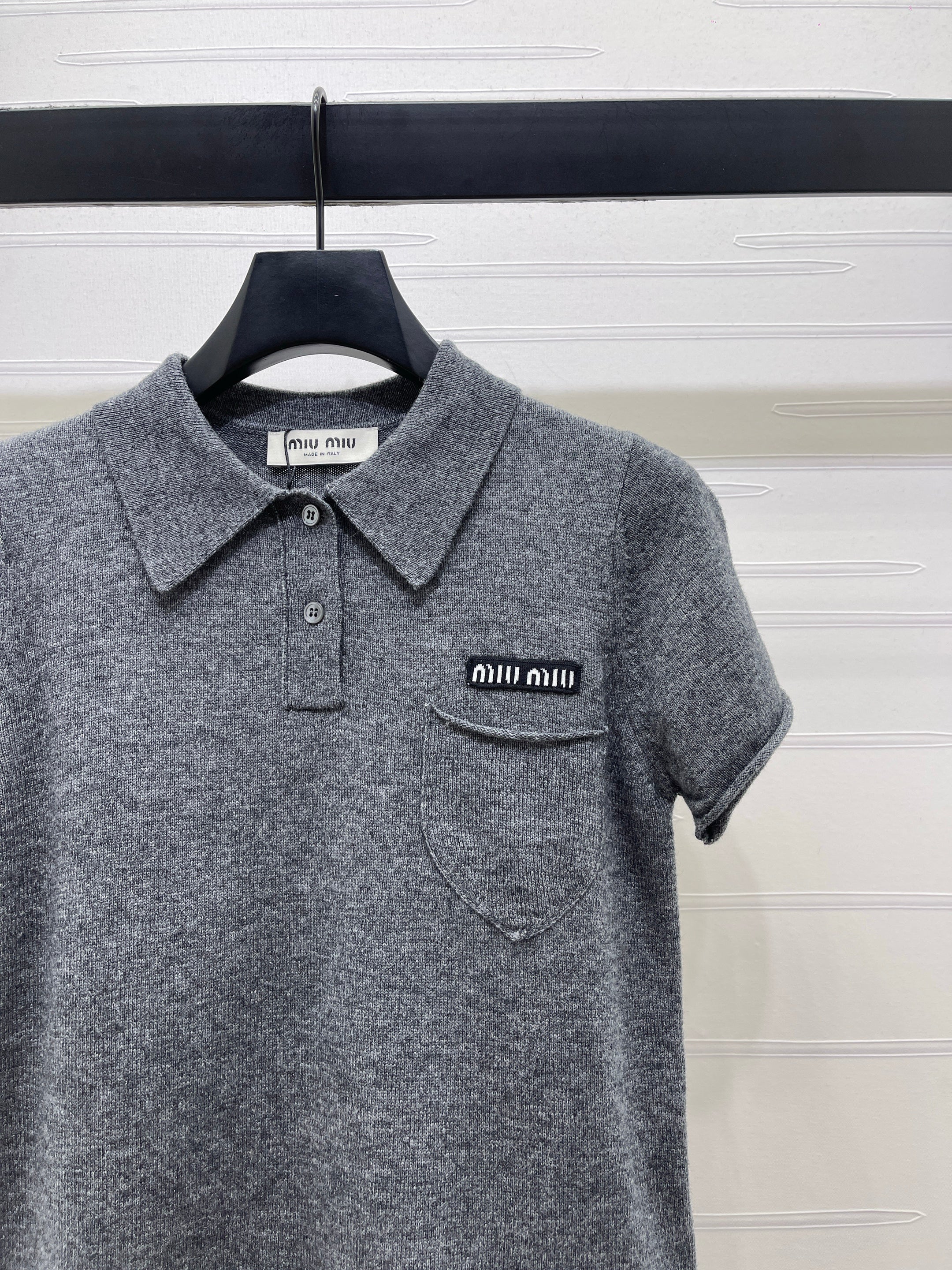 26NEW Collared Knit Short-Sleeve