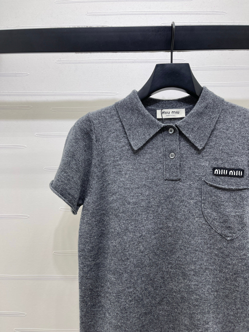 26NEW Collared Knit Short-Sleeve