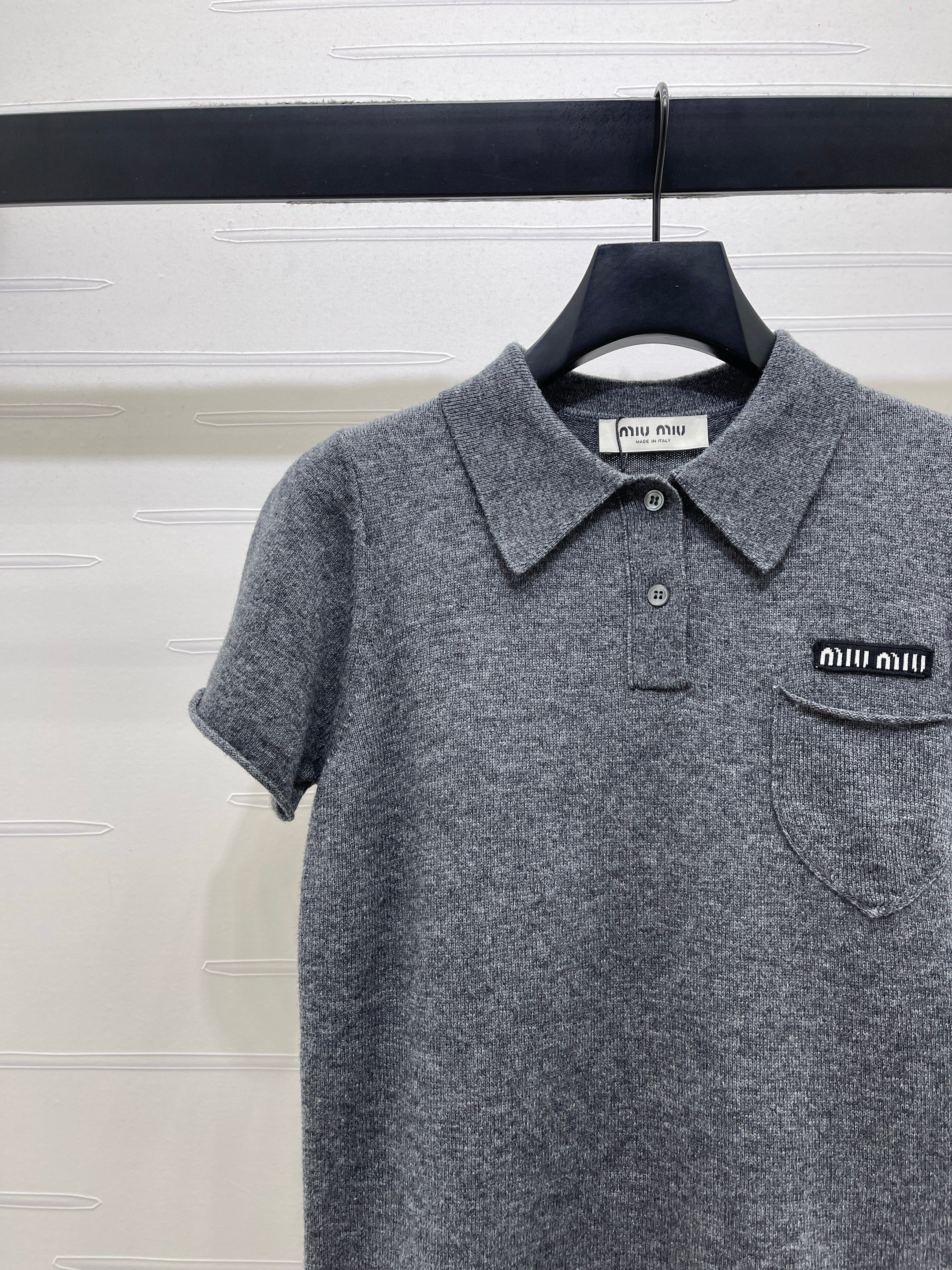 26NEW Collared Knit Short-Sleeve