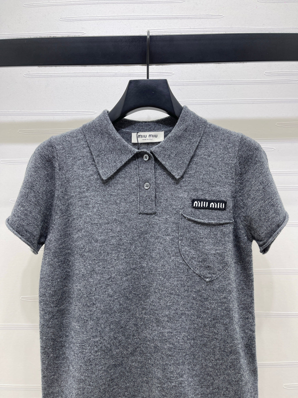 26NEW Collared Knit Short-Sleeve
