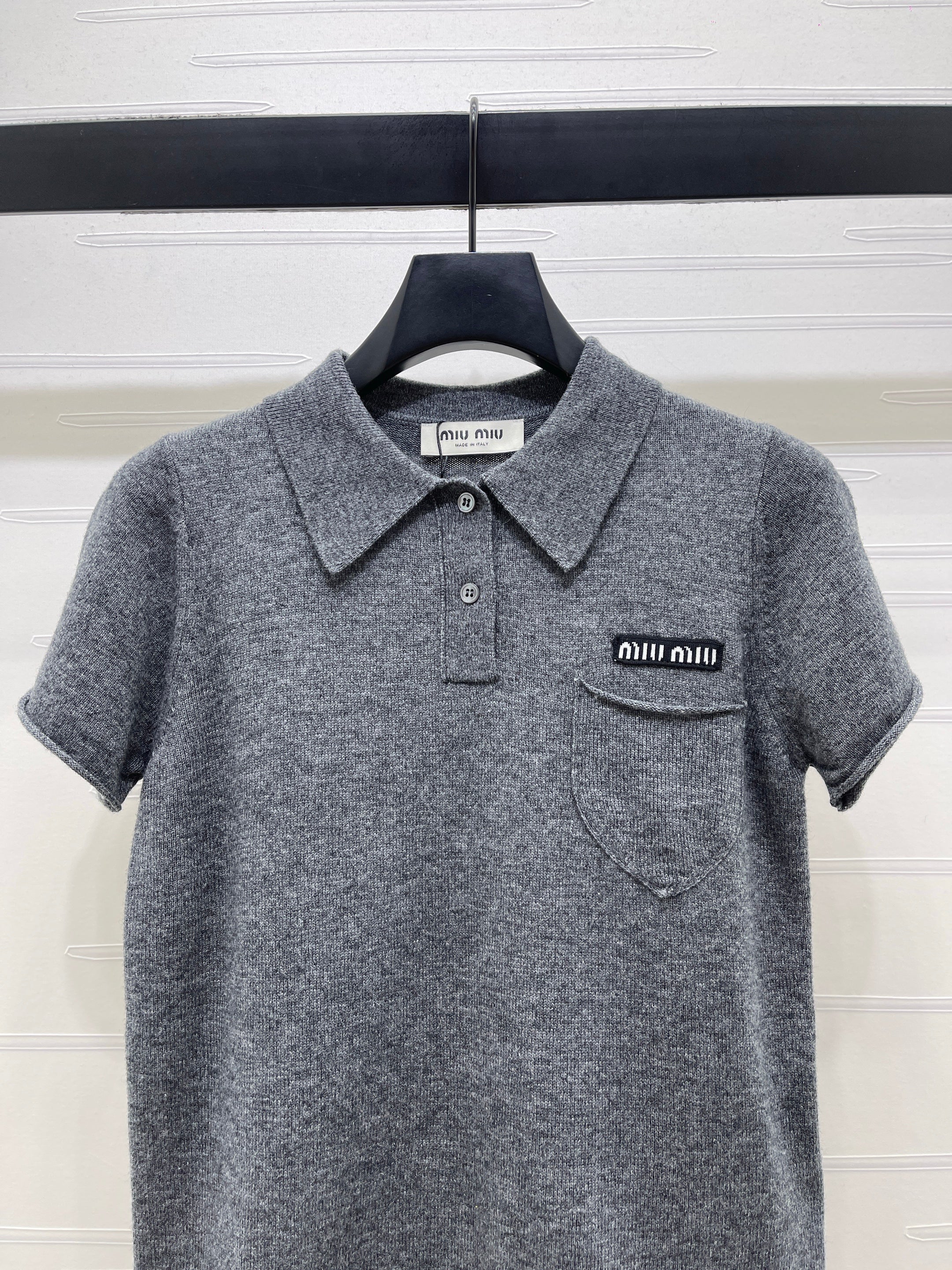 26NEW Collared Knit Short-Sleeve