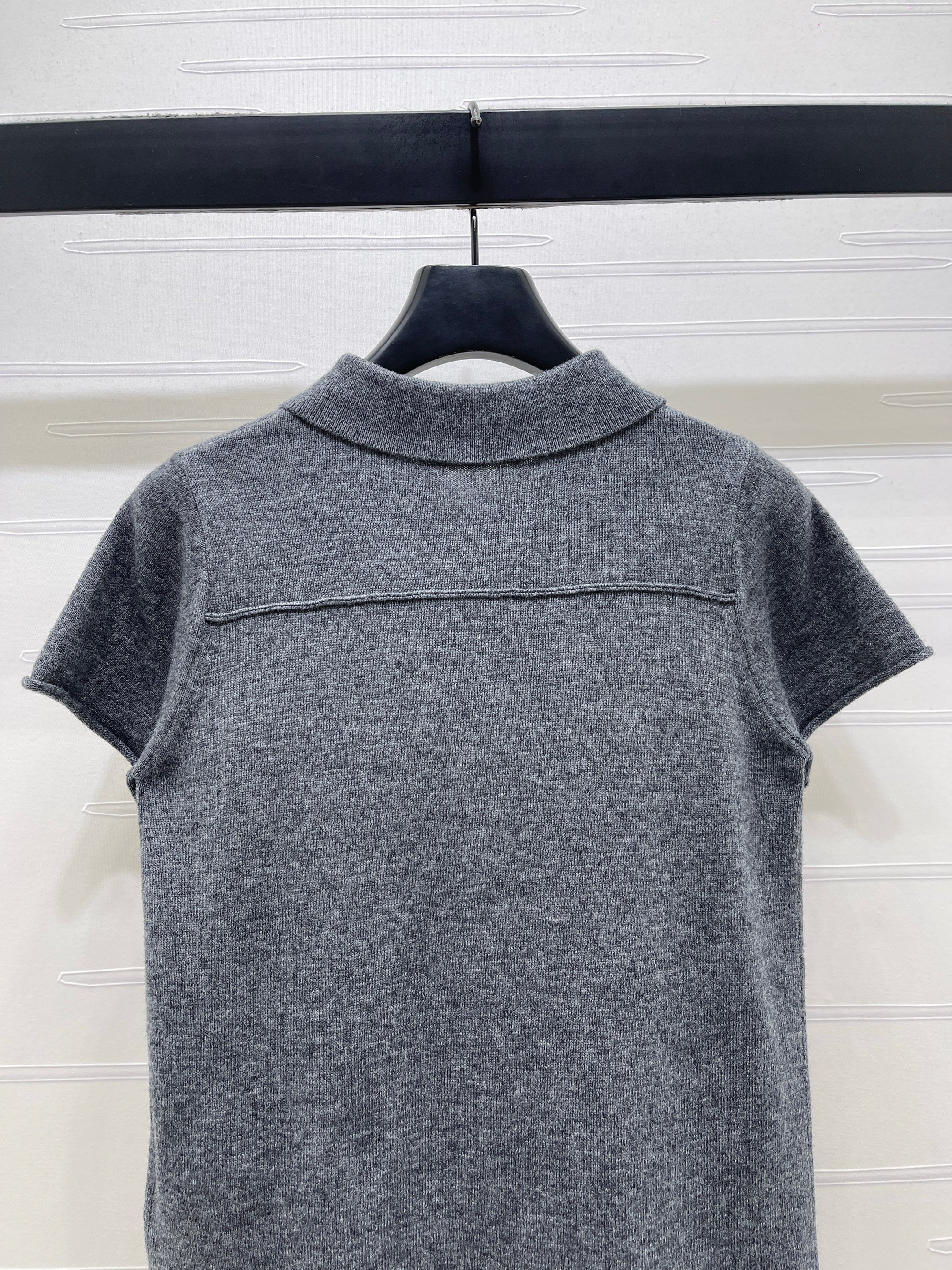 26NEW Collared Knit Short-Sleeve