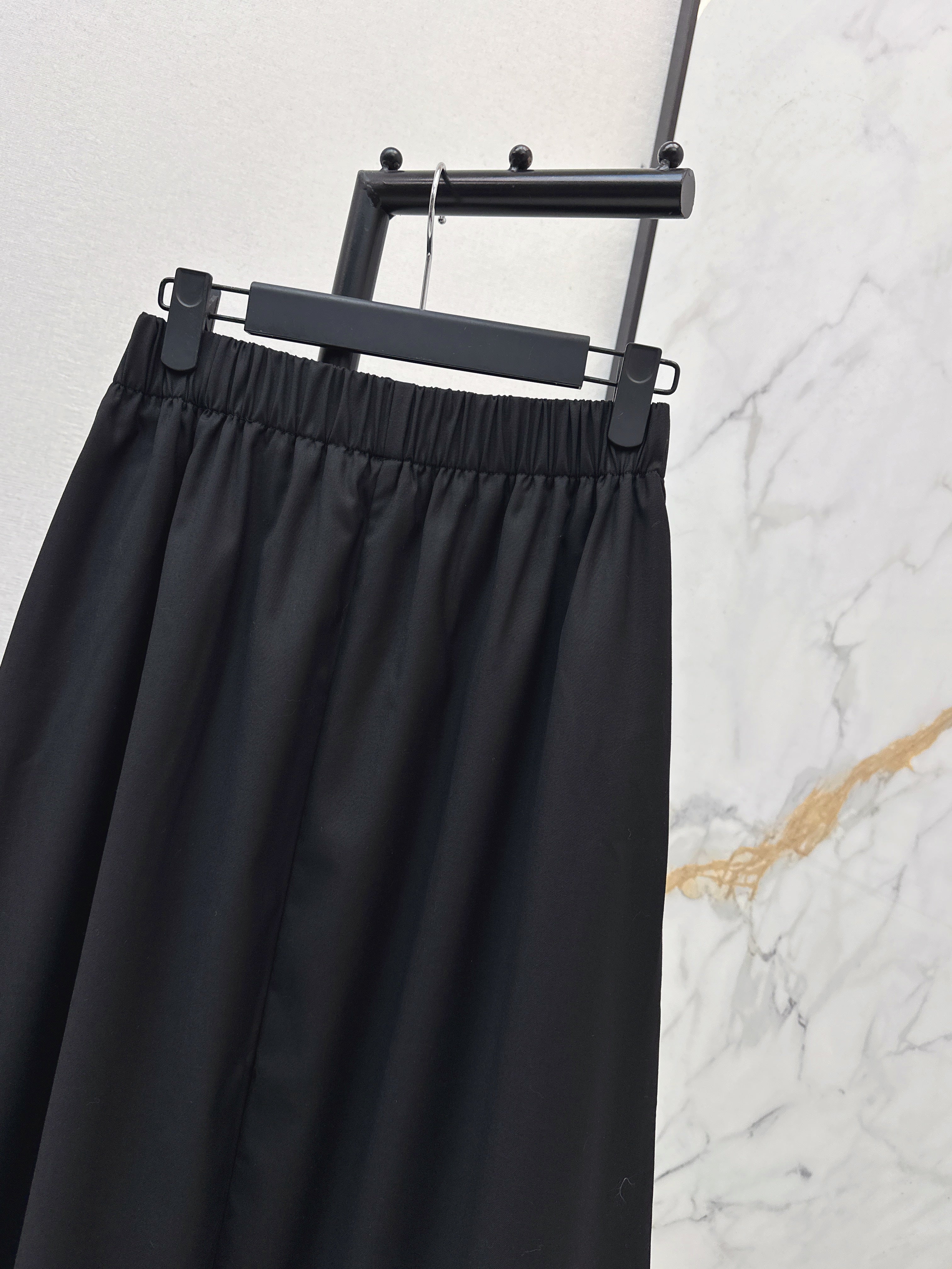 26NEW Classic Triangle Logo Nylon Midi Skirt