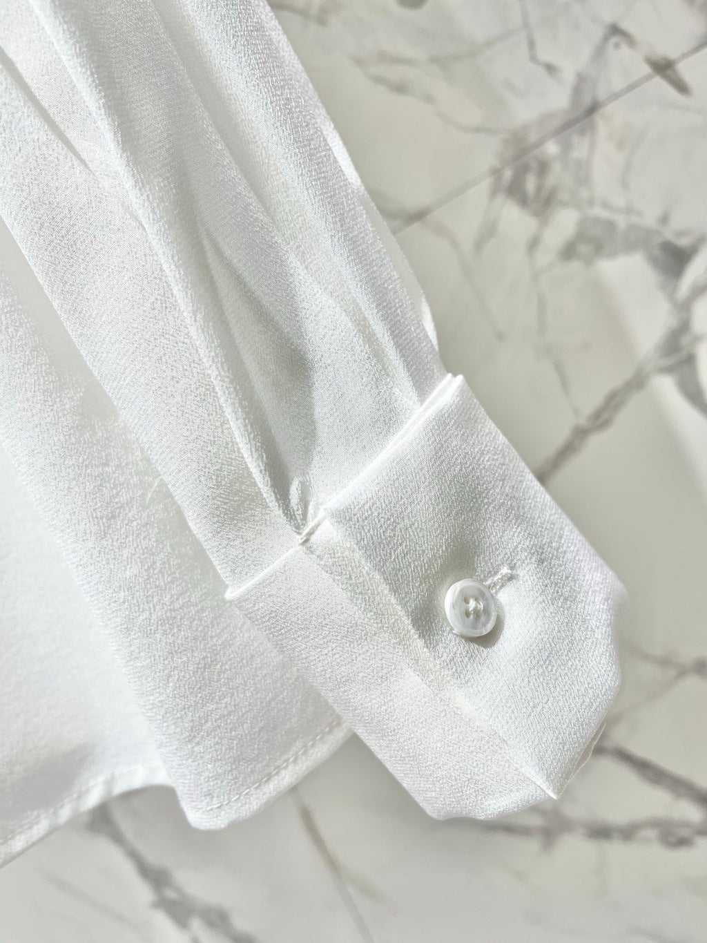 26NEW Silk Ruffle Shirt