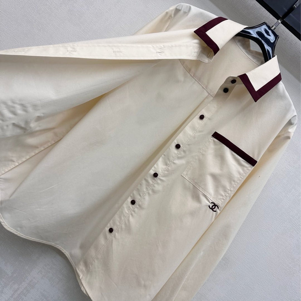 26NEW color-blocked shirt + trousers + vest