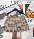 26NEW Classic Plaid Pleated Mini Skirt