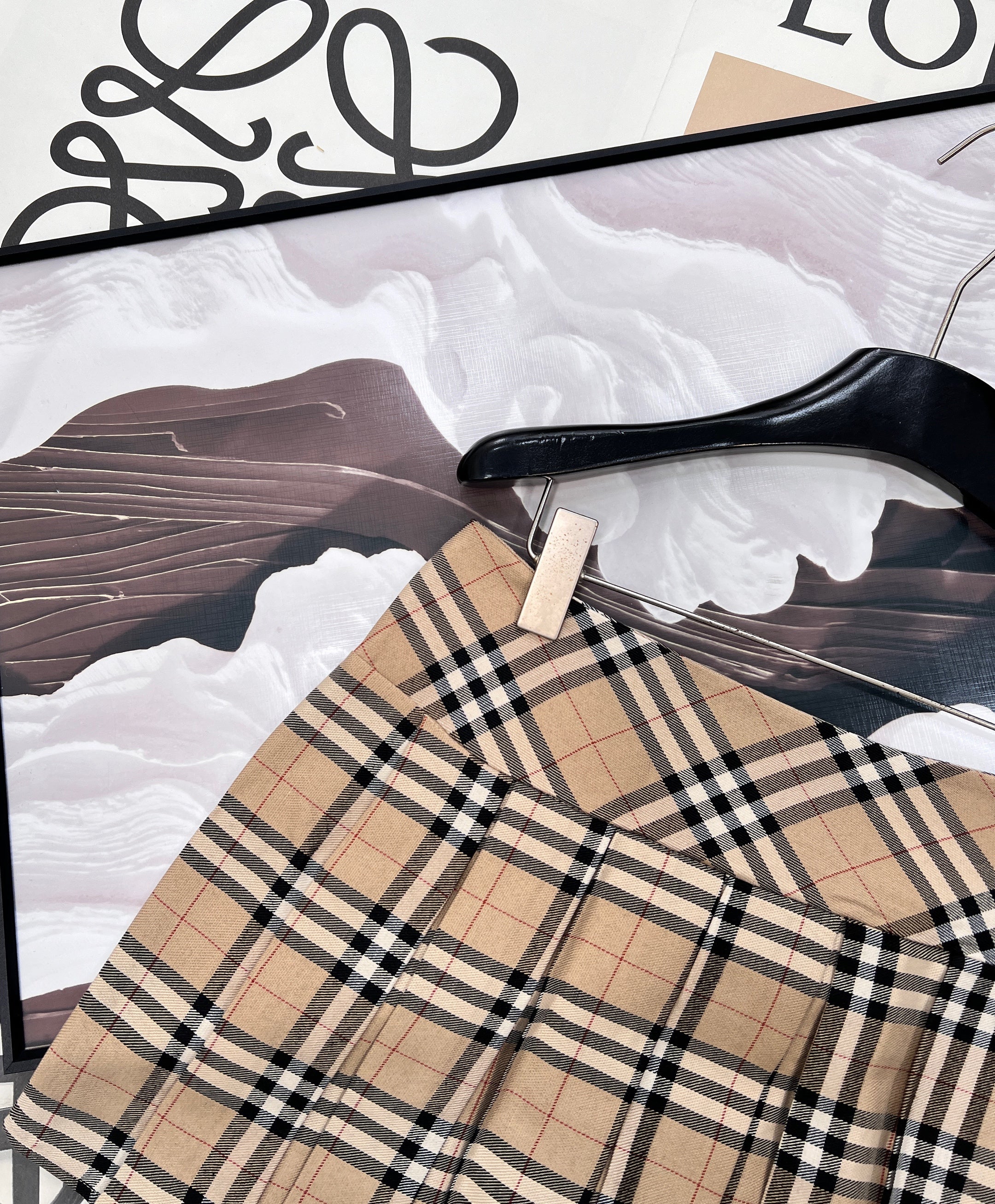 26NEW Classic Plaid Pleated Mini Skirt
