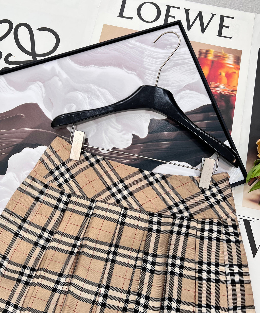 26NEW Classic Plaid Pleated Mini Skirt