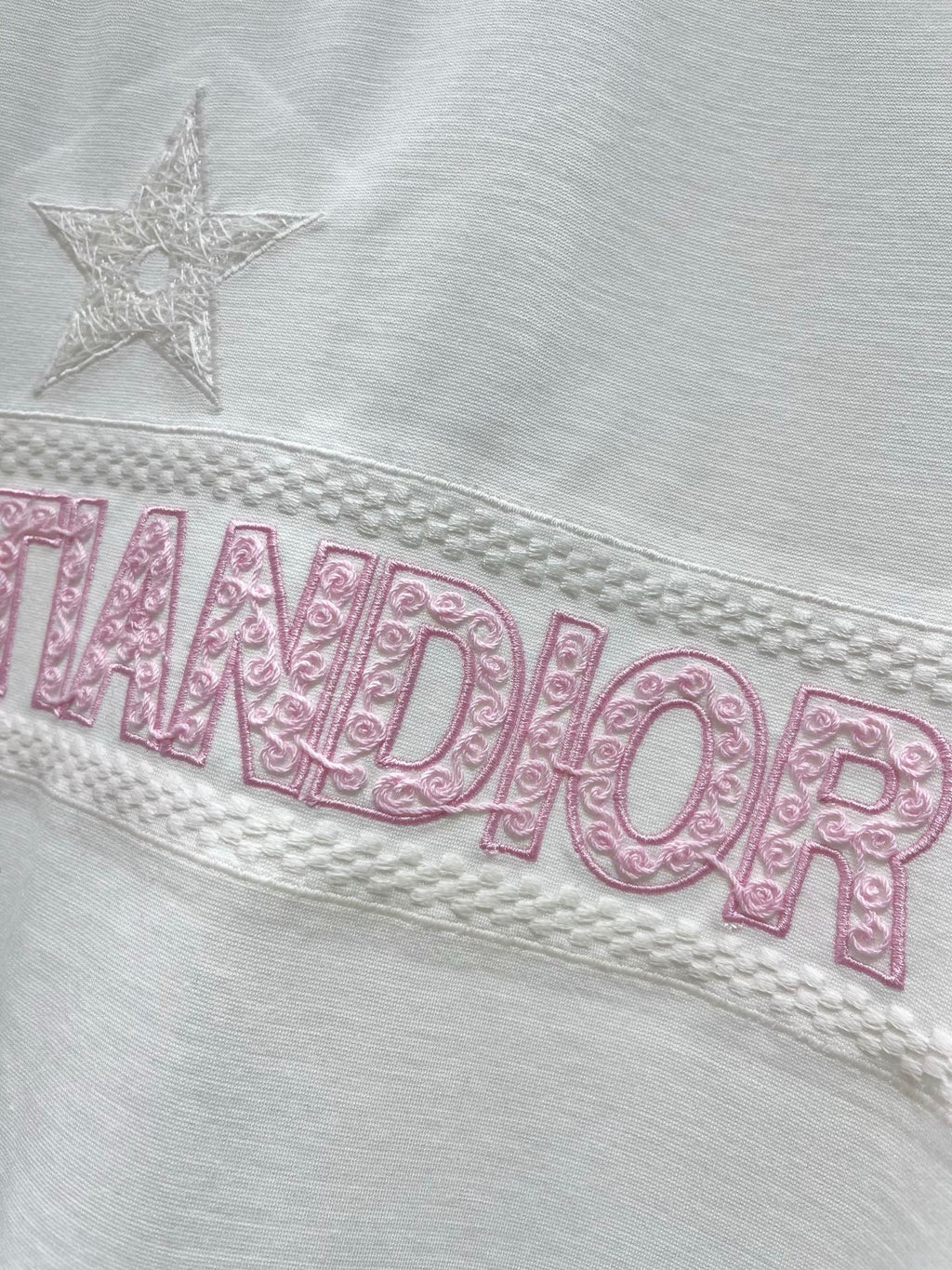 26NEW Five-pointed Star Embroidered Letter Short-sleeved T-shirt