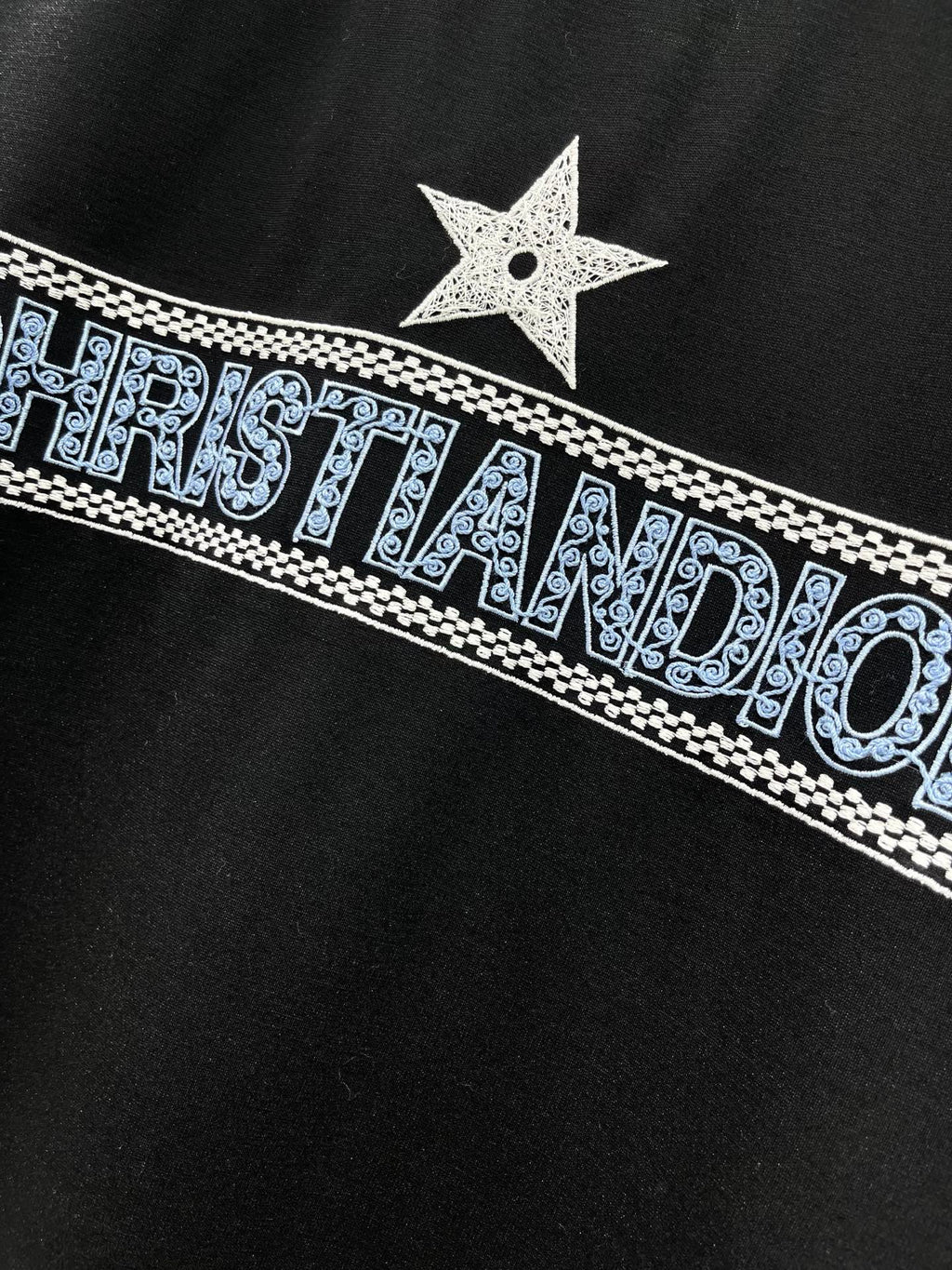 26NEW Five-pointed Star Embroidered Letter Short-sleeved T-shirt