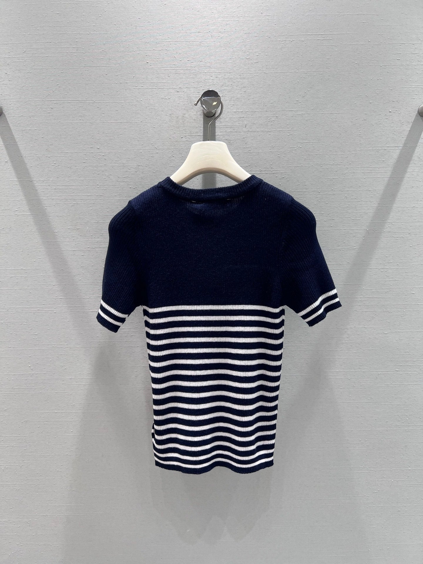 26NEW Striped Knit Short Sleeve