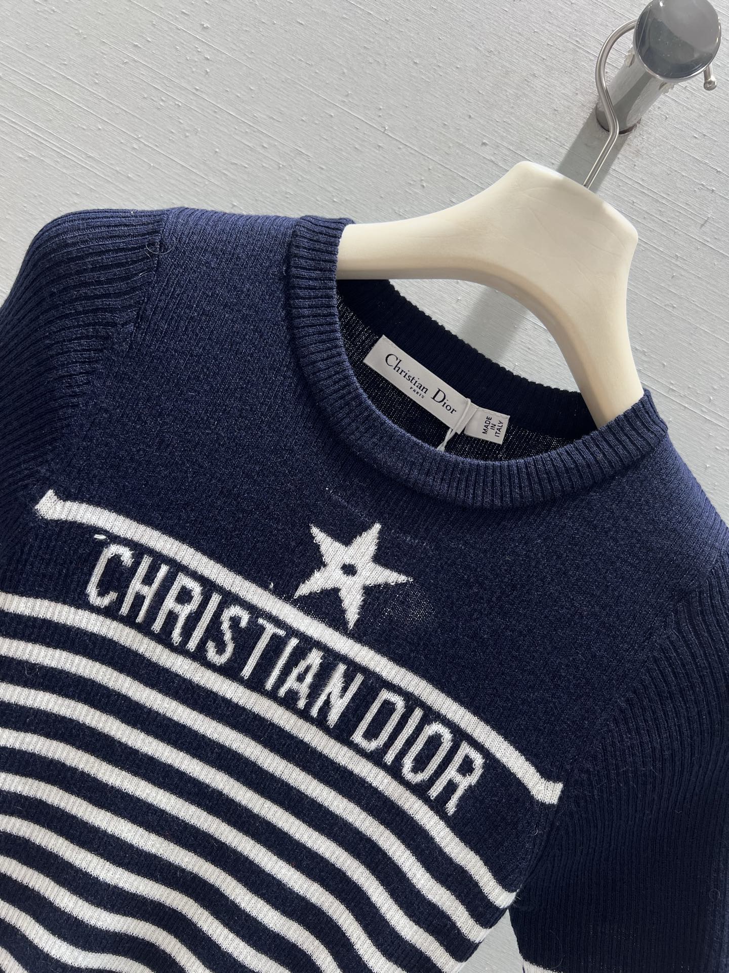 26NEW Striped Knit Short Sleeve