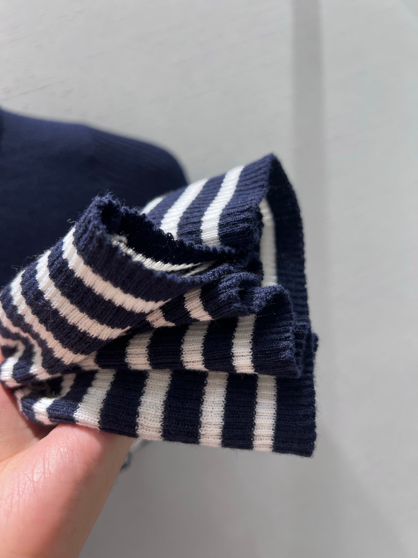 26NEW Striped Knit Short Sleeve