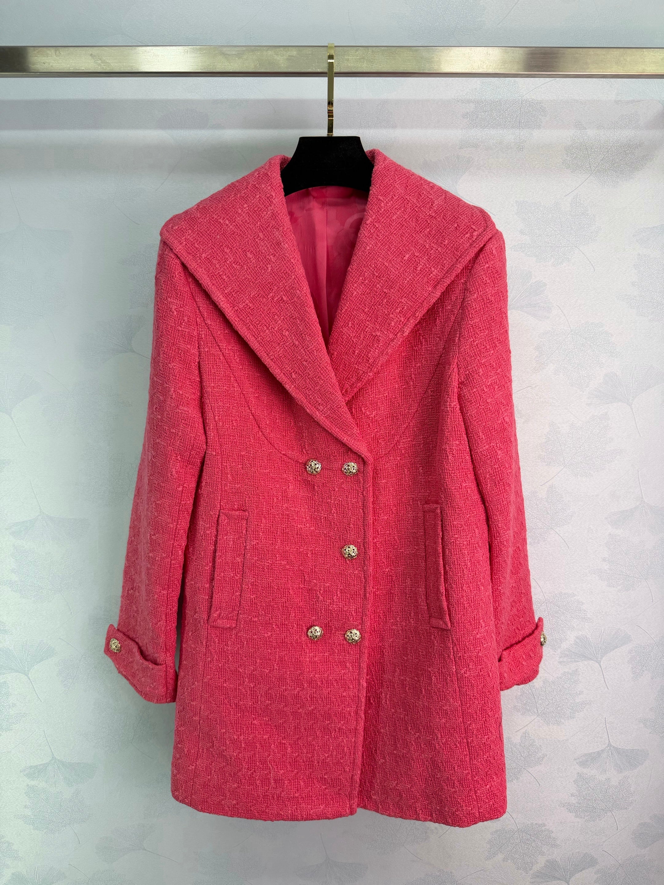 26NEW Classic Tweed Coat