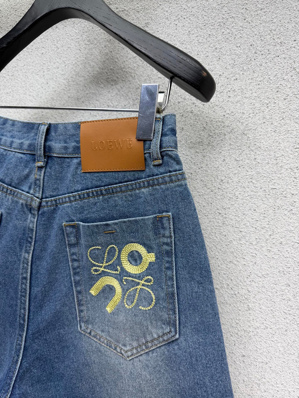 26NEW Embroidered Denim Shorts