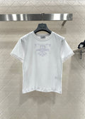 26NEW Hollow-out Embroidered Logo T-shirt