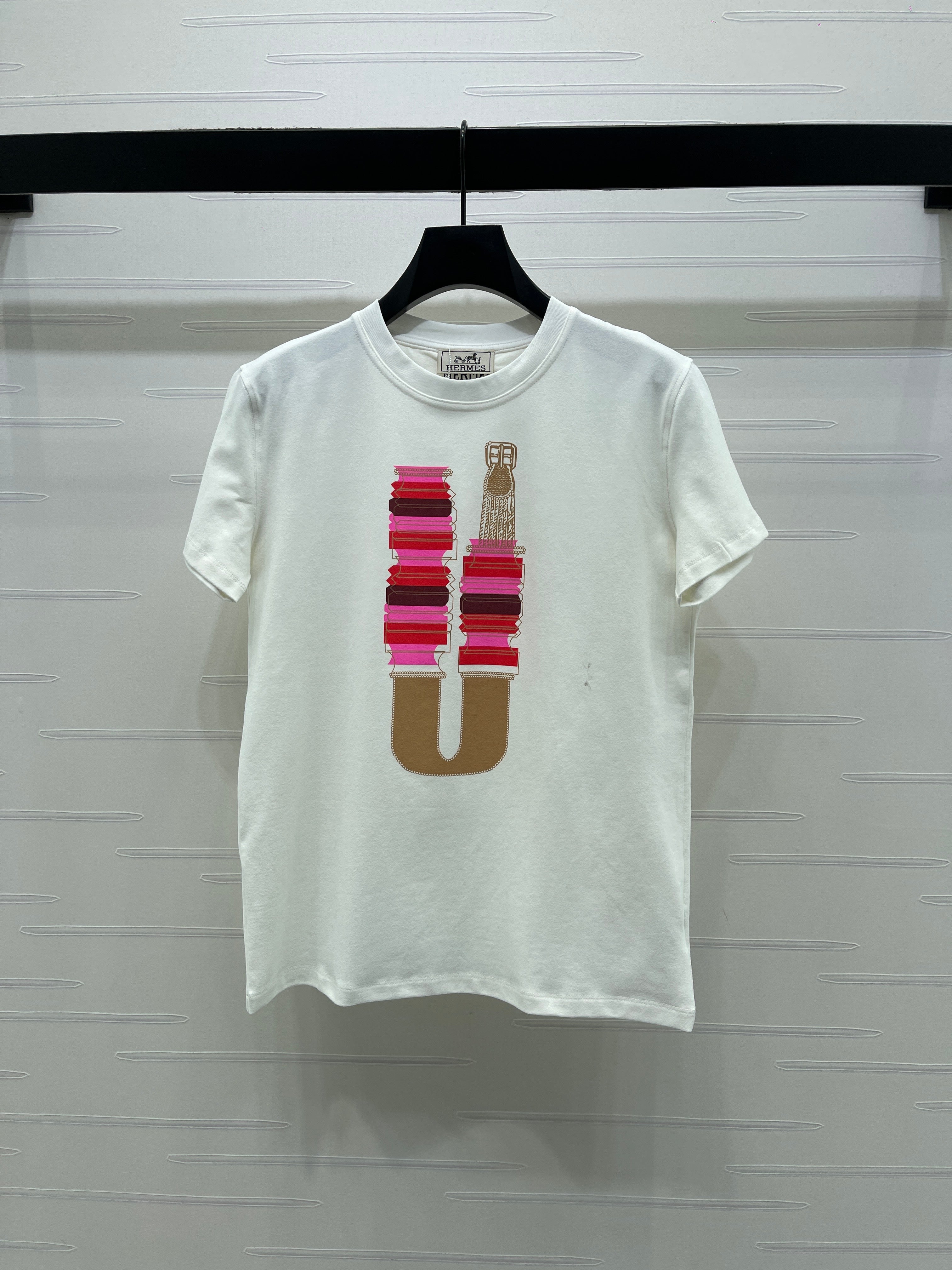 26NEW Early Spring Crew Neck Printed T-Shirt