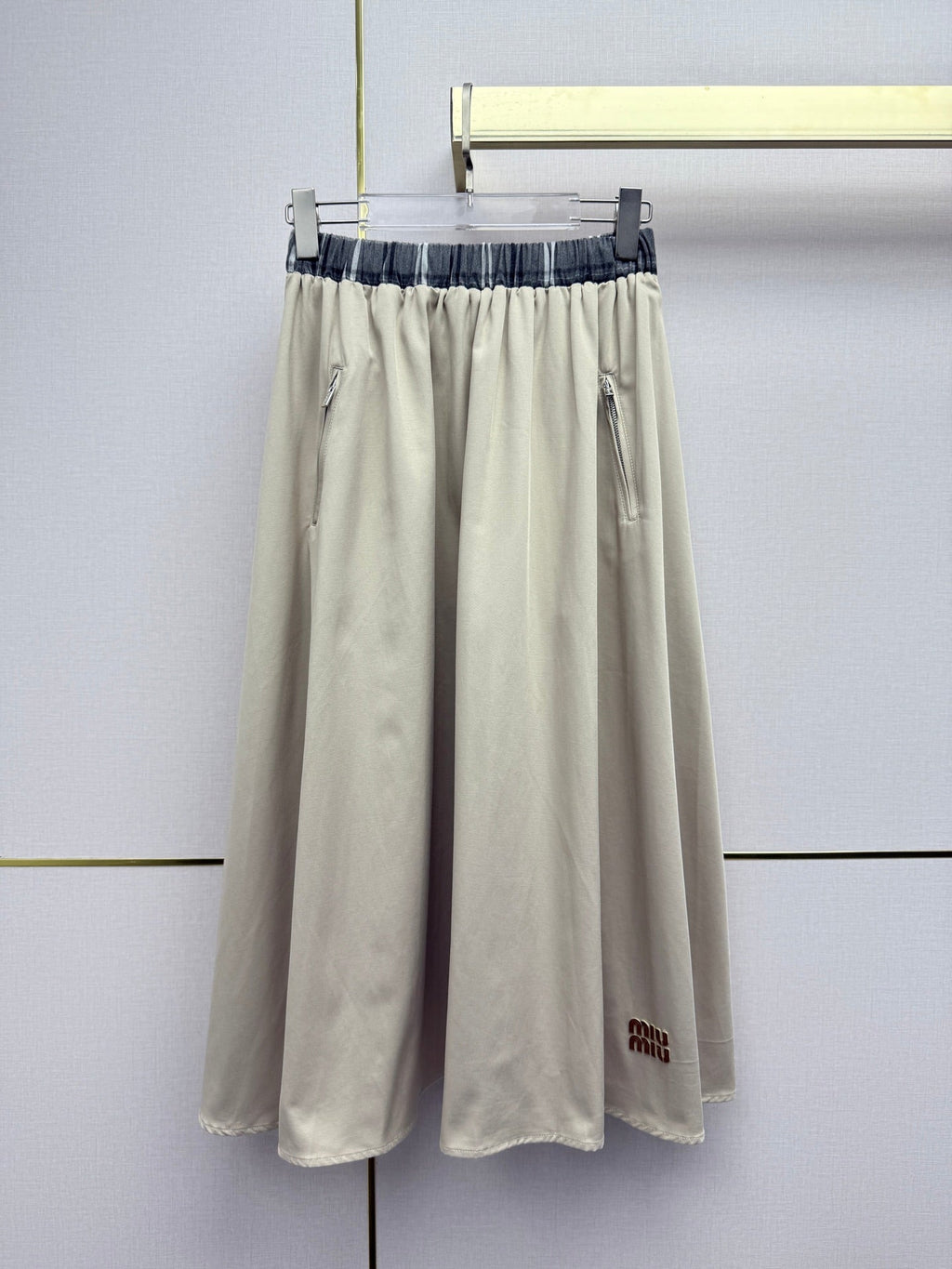 26NEW Sleeveless Zipper Vest + Skirt Set