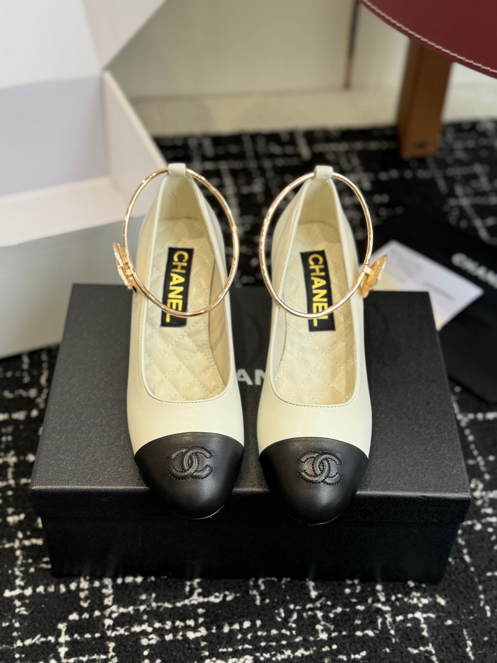 26NEW Spring/Summer Mary Jane Shoes with Large Pearl Heels