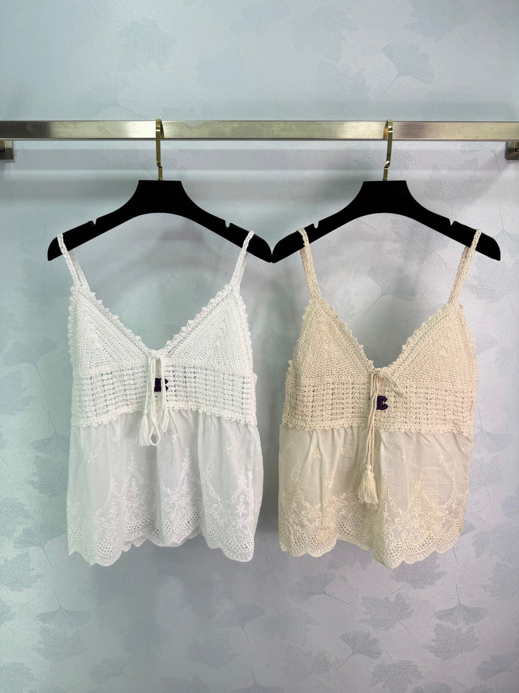 26NEW Hand-crocheted patchwork camisole