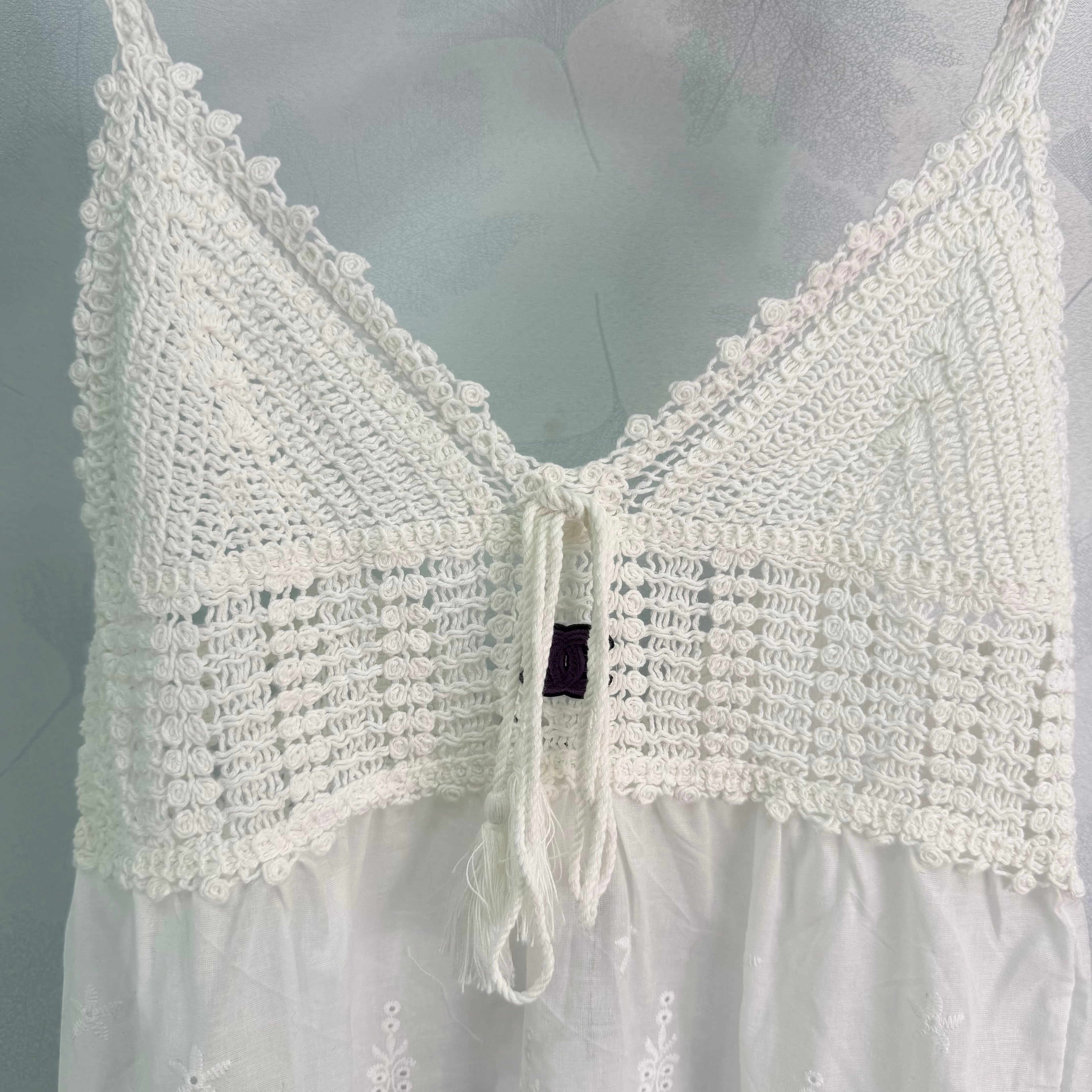 26NEW Hand-crocheted patchwork camisole