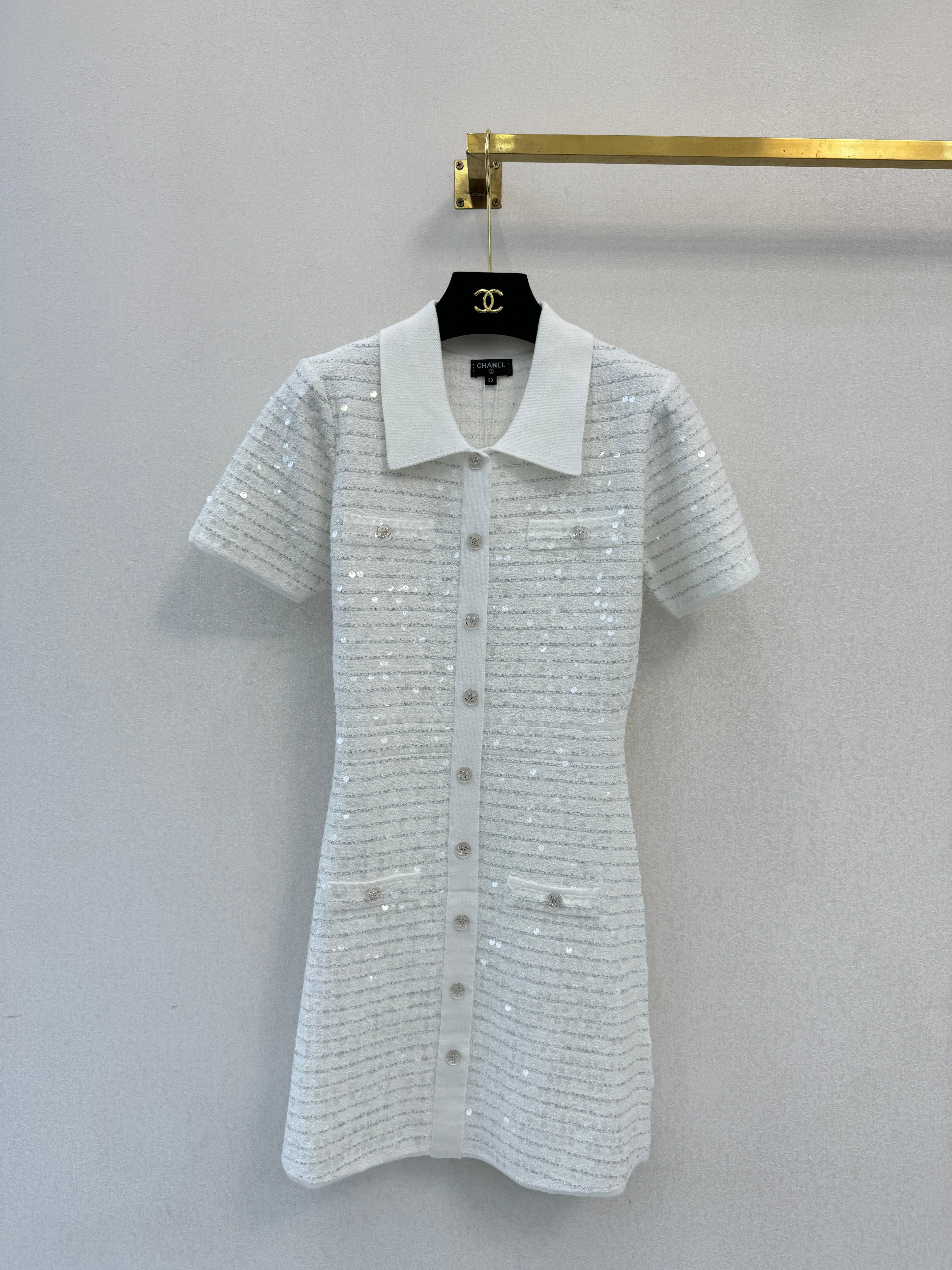 26NEW Polo collar short-sleeved dress